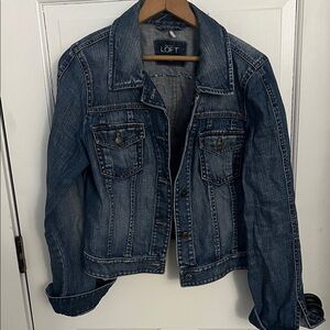 LOFT Classic Blue Jean Jacket